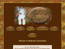 Tablet Screenshot of mudcreeklabradoodles.com